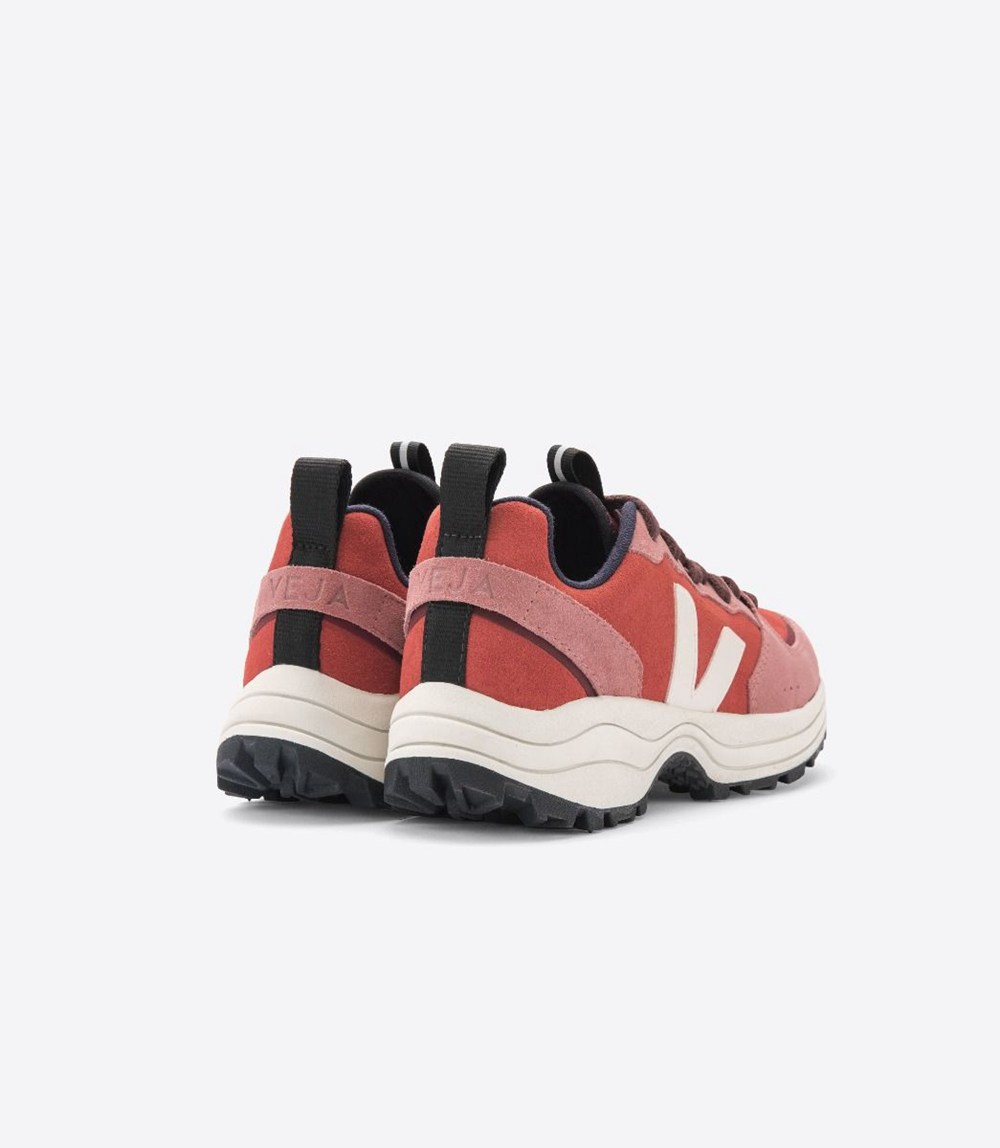 Veja Sneakers Dama - Venturi Suede - Rosii/Albi - 0762184-VJ